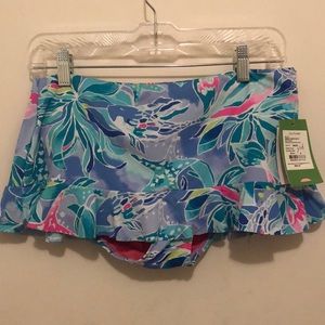 Lilly Pulitzer Women's Cruise Skirted Bikini Bottom (Size 2)